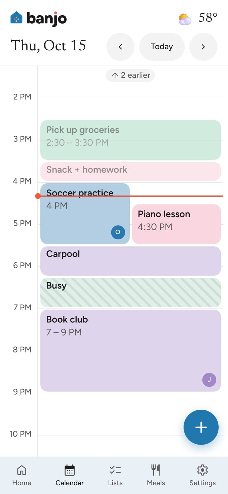 A private event that shows only as busy